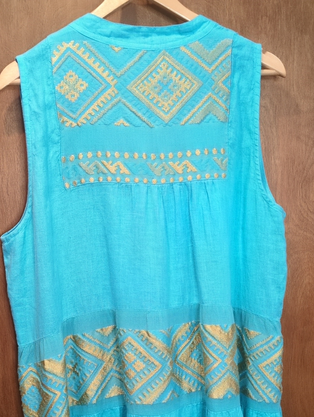 Haris Cotton 100% Linen Maxi Dress Size XL - Picture 5 of 8